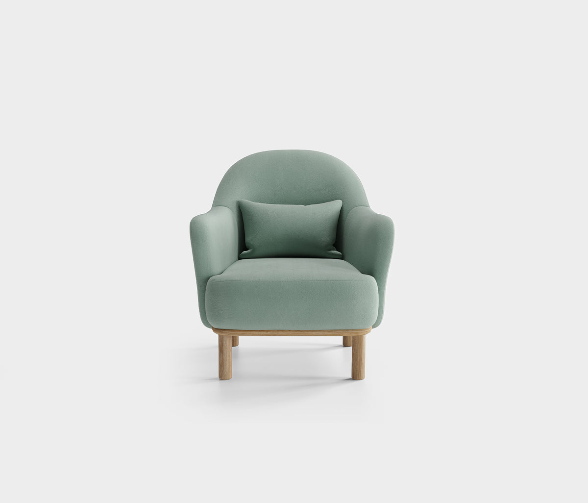 Perge Fauteuil Chenille Groen
