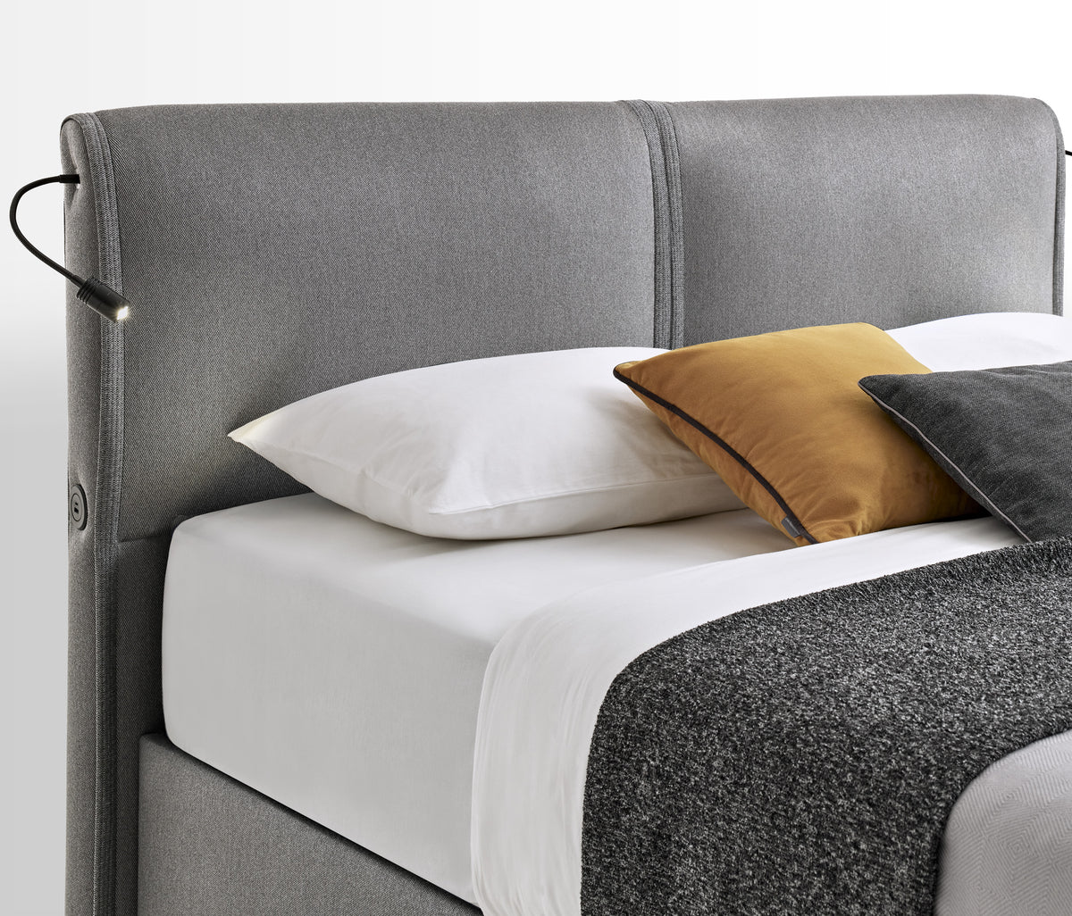 New Lotto & Adapt Rest 2'li Set Boxspring en Hoofdbord Grijs Y - foto 21