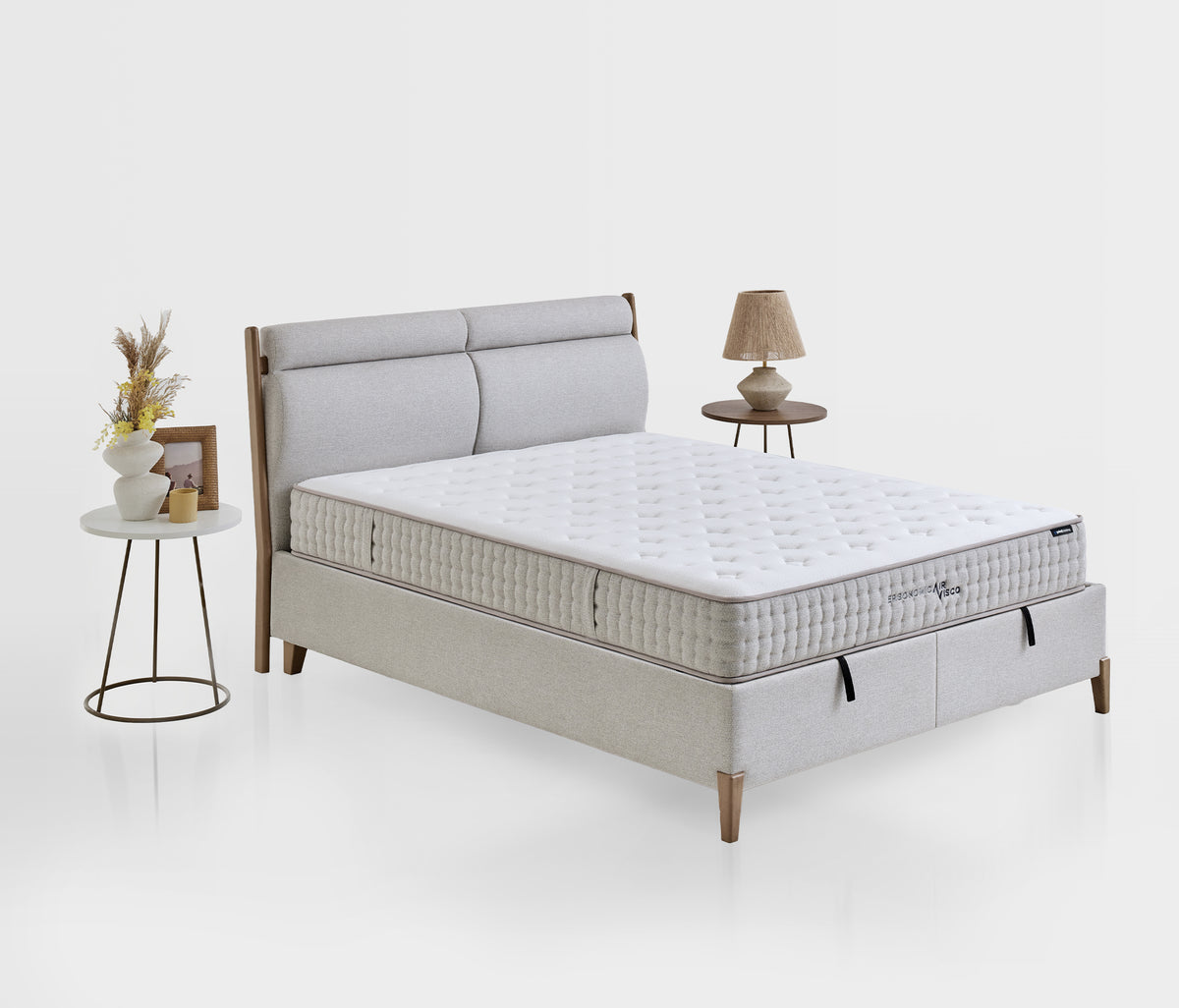 Ergonomic Air Matras, Boxspring en Hoofdbord 3-delige Set - foto 3