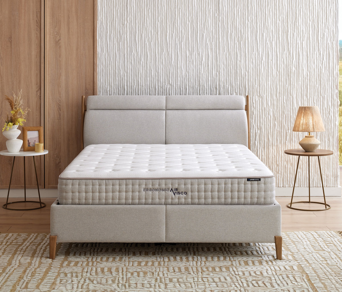 Ergonomic Air Matras, Boxspring en Hoofdbord 3-delige Set - foto 29