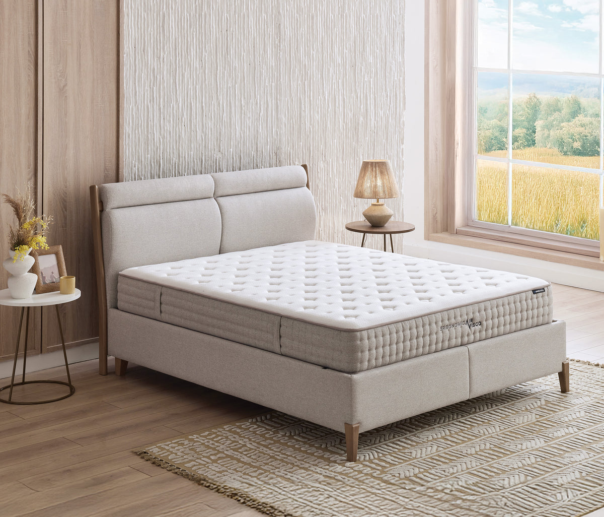 Ergonomic Air Matras, Boxspring en Hoofdbord 3-delige Set - foto 42