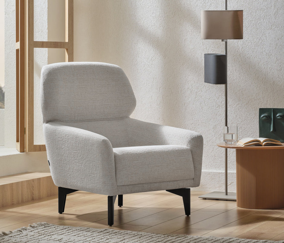 Hera Fauteuil Bouclé Wit