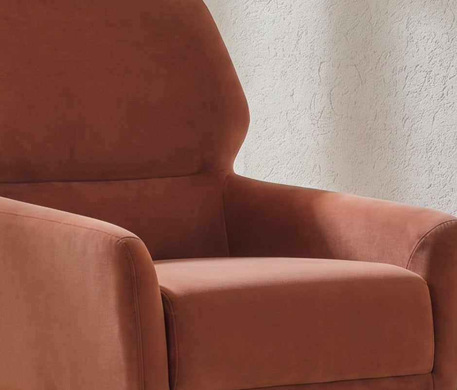 Hera Huisdiervriendelijke Fauteuil Fluweel Donkerzalm (13874936)