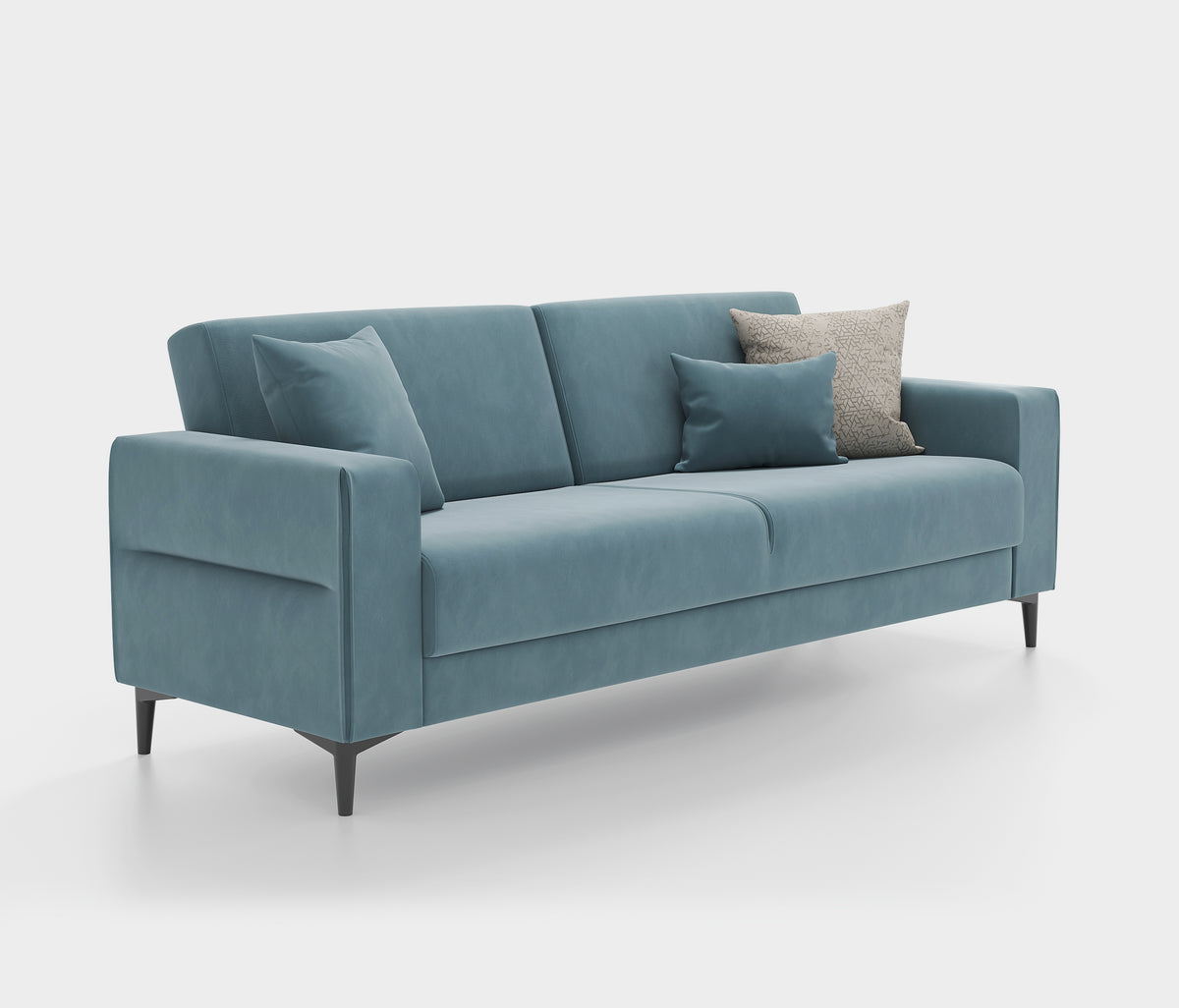 Briza Plus 3-zitsbank met Slaapfunctie Fluweel Blauw - foto 3