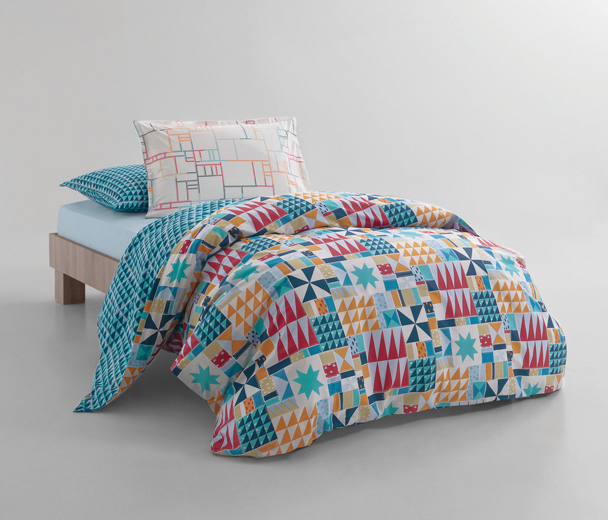 Patchwork Ranforce Dekbedovertrekset