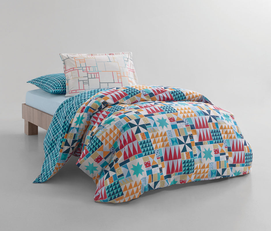 Patchwork Ranforce Dekbedovertrekset