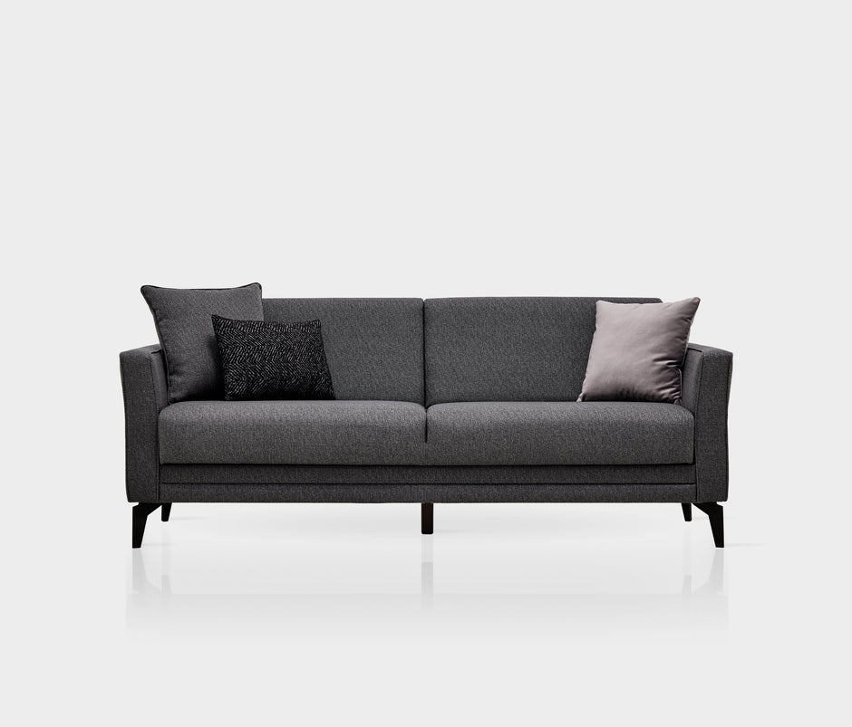Forte Plus 3-zitsbank met Slaapfunctie Linnen Look