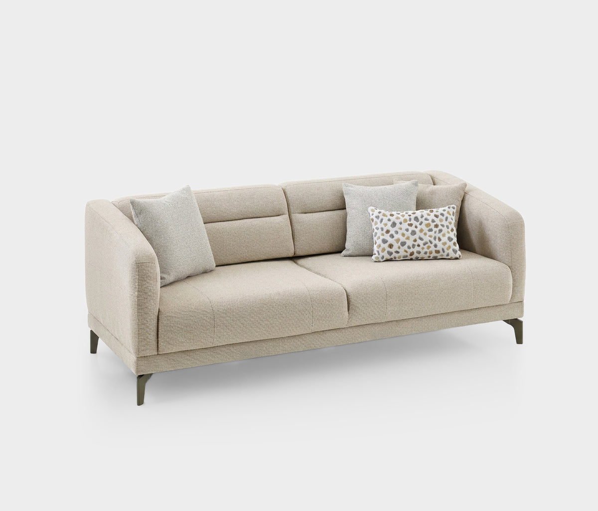 Marsana 3-zitsbank met Slaapfunctie Linnen Look Beige - foto 4