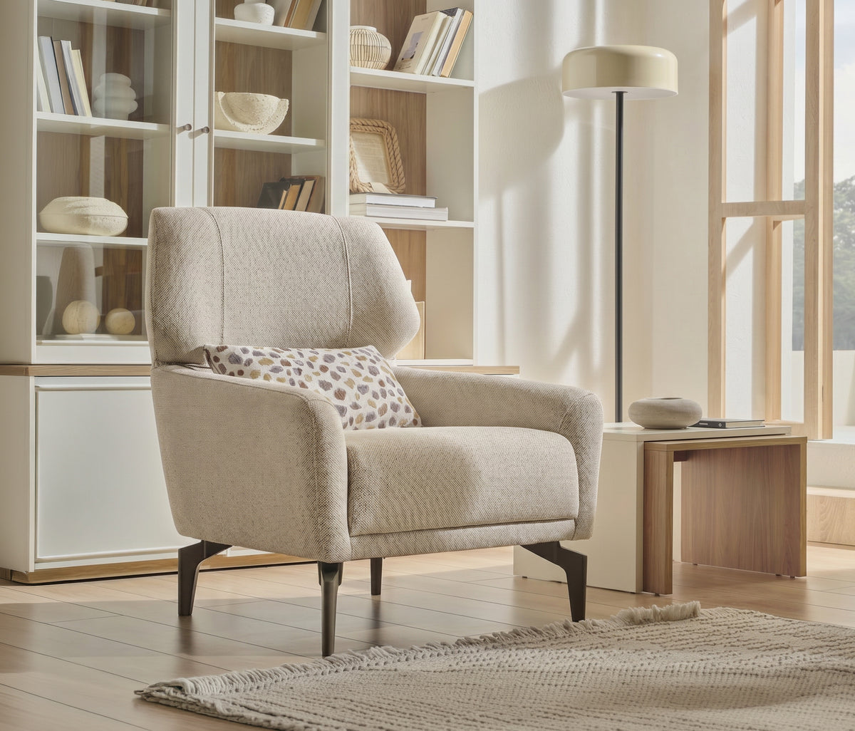 Marsana Fauteuil Linnen Look Beige - foto 2