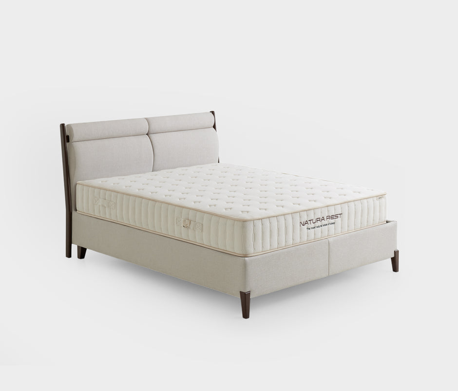 Natura Rest Matras & Ergonomic Matras, Boxspring en Hoofdbord 3-delige Set