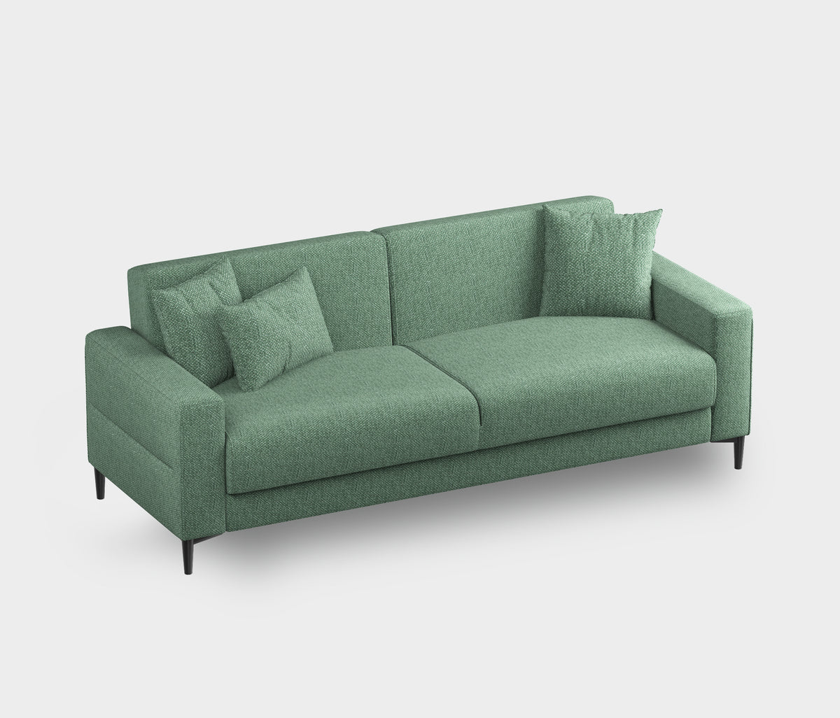 Briza Plus 3-zitsbank met Slaapfunctie Fluweel Groen - foto 3
