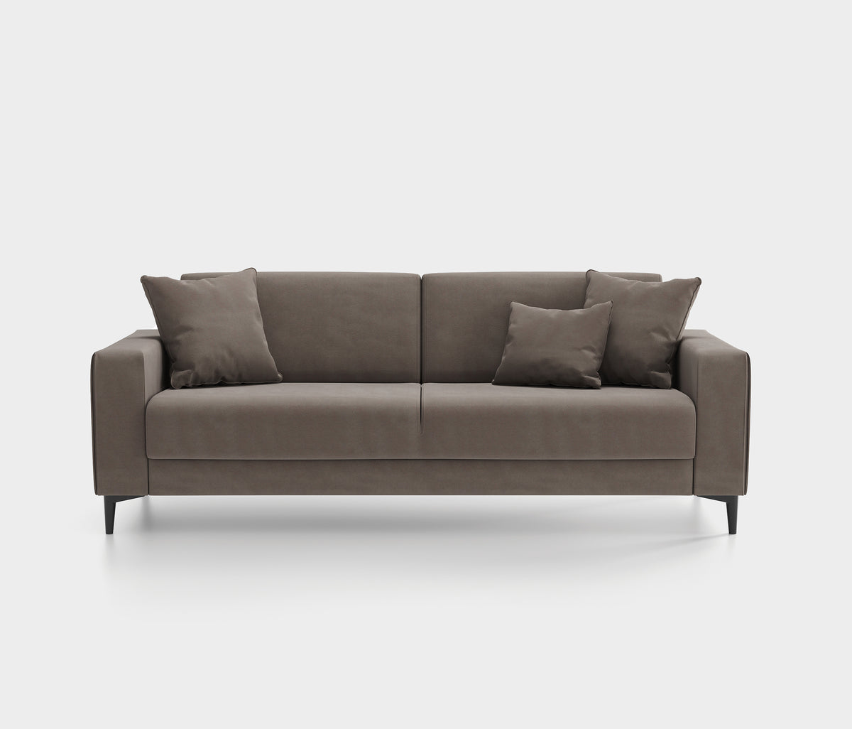Briza Plus 3-zitsbank met Slaapfunctie Fluweel Taupe - foto 6