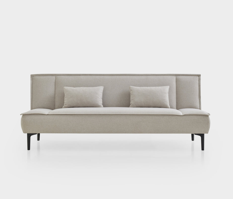 Passa 3-zitsbank met Slaapfunctie Linnen Look Creme