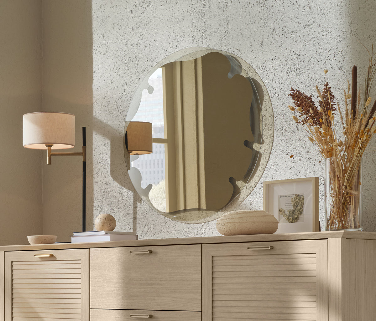 Verona Ronde Spiegel voor Dressoir of Ladekast - foto 3