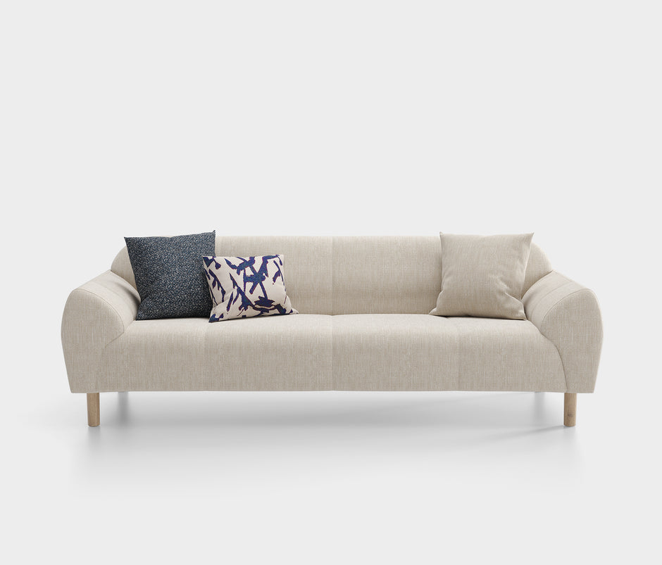 Segura 3-zitsbank met Slaapfunctie Linnen Look