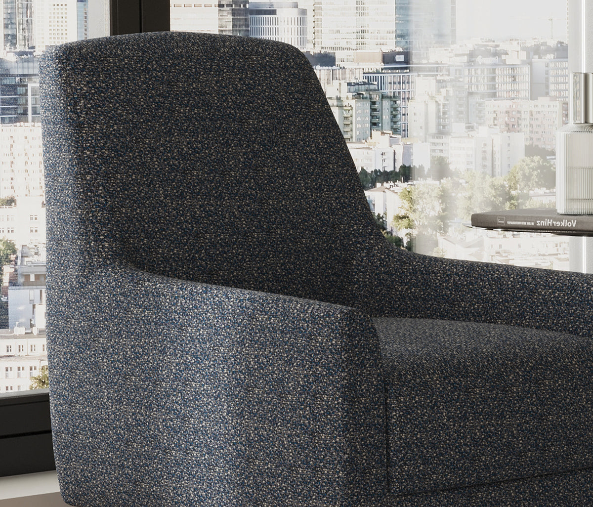 Segura Fauteuil Bouclé Blauw - foto 3