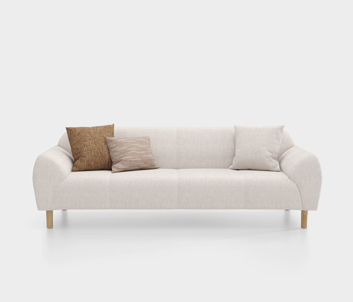 Segura 3-zitsbank met Slaapfunctie Linnen Look Creme - foto 4