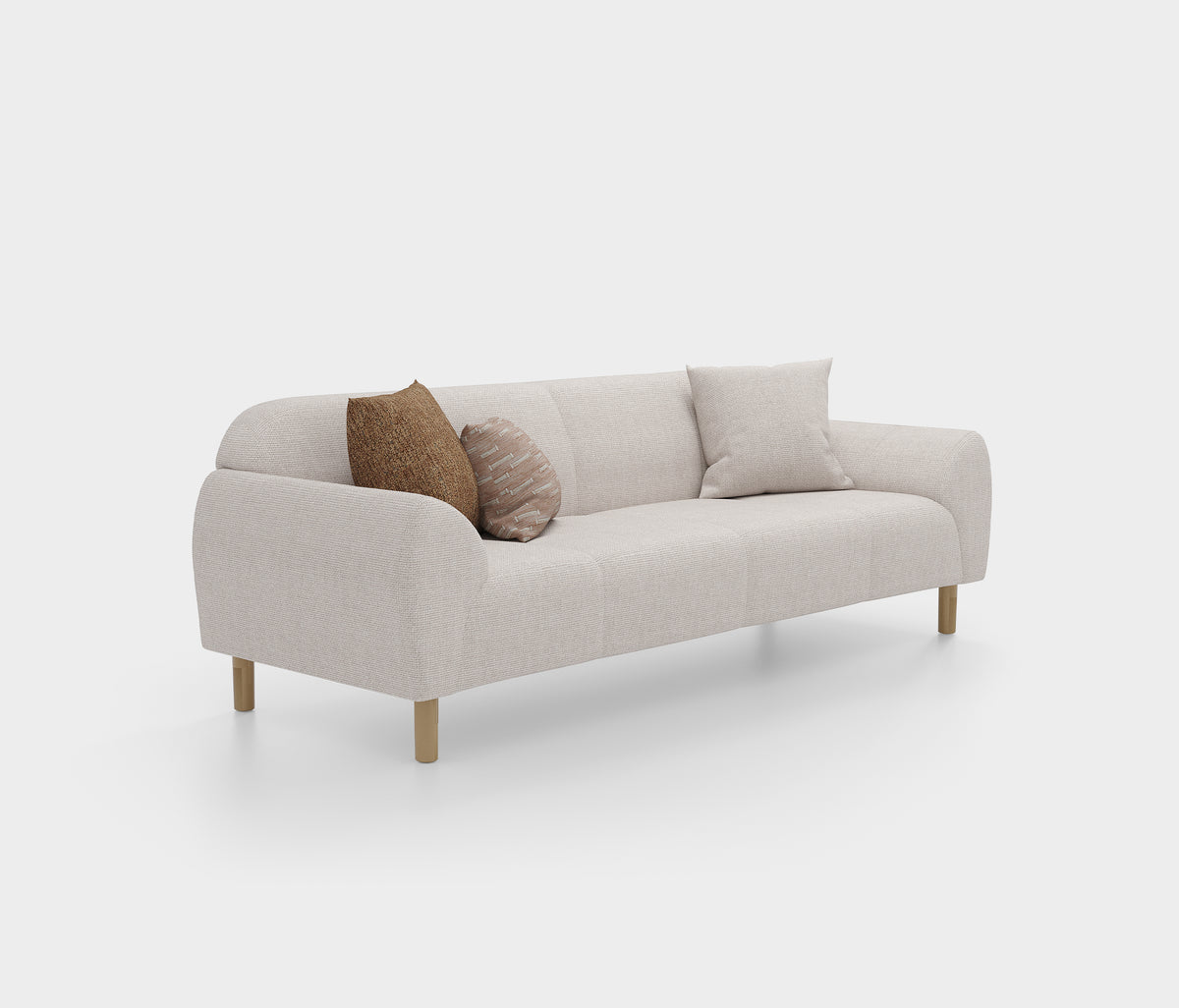 Segura 3-zitsbank met Slaapfunctie Linnen Look Creme - foto 5