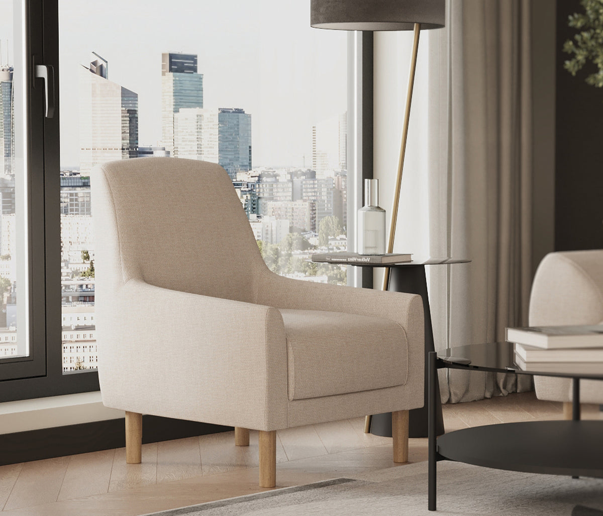 Segura Fauteuil Bouclé Creme - foto 2
