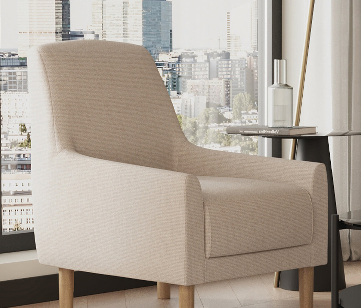 Segura Fauteuil Bouclé Creme - foto 3