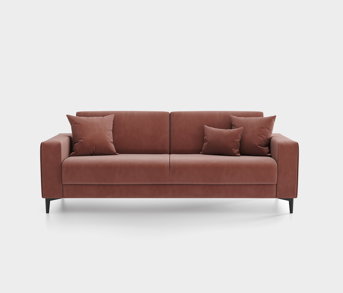 Briza Plus 3-zitsbank met Slaapfunctie Fluweel Terracotta - foto 7
