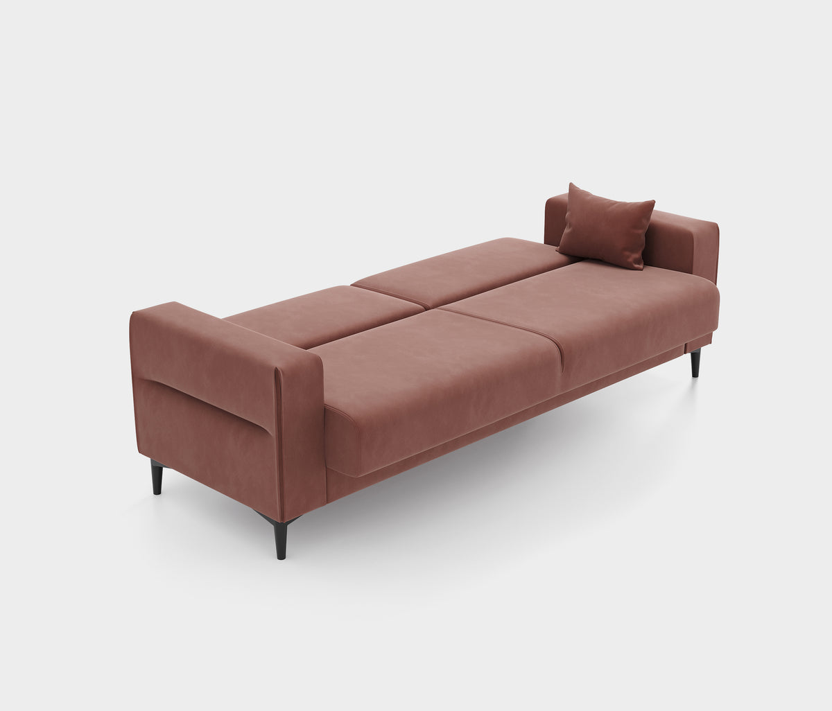 Briza Plus 3-zitsbank met Slaapfunctie Fluweel Terracotta - foto 10