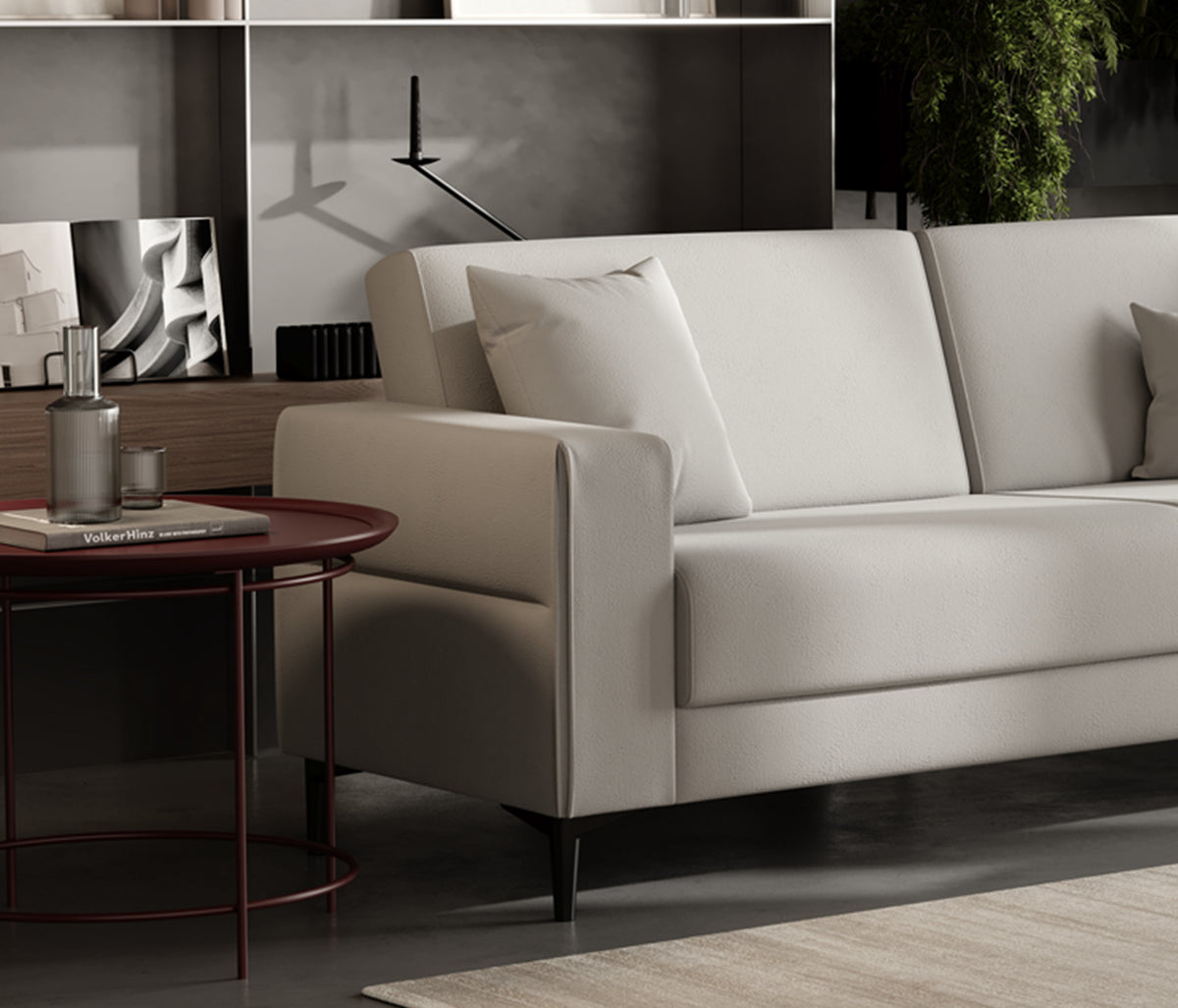 Briza Plus 3-zitsbank met Slaapfunctie Fluweel Grijs - foto 14