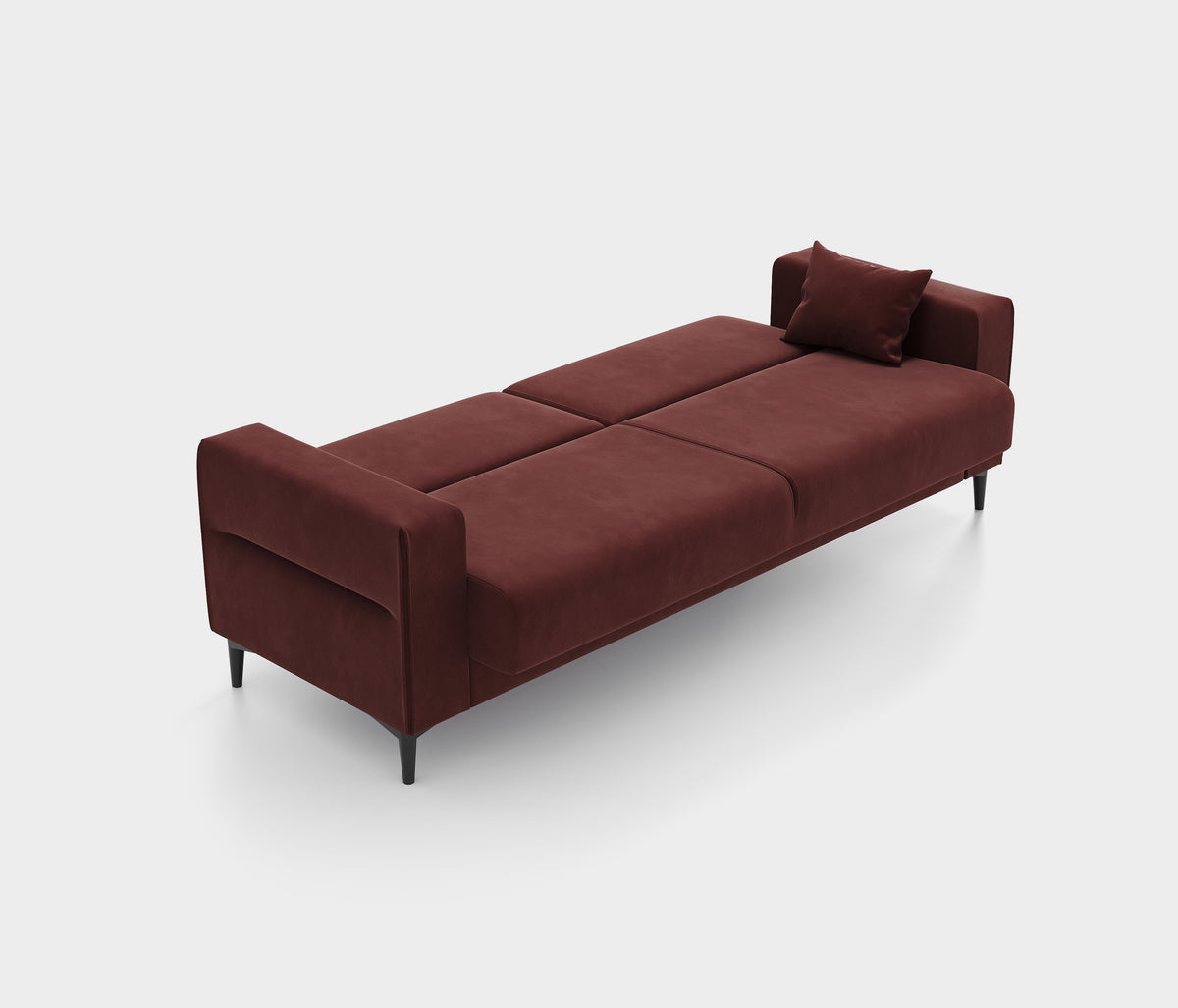 Briza Plus 3-zitsbank met Slaapfunctie Fluweel Terracotta - foto 18