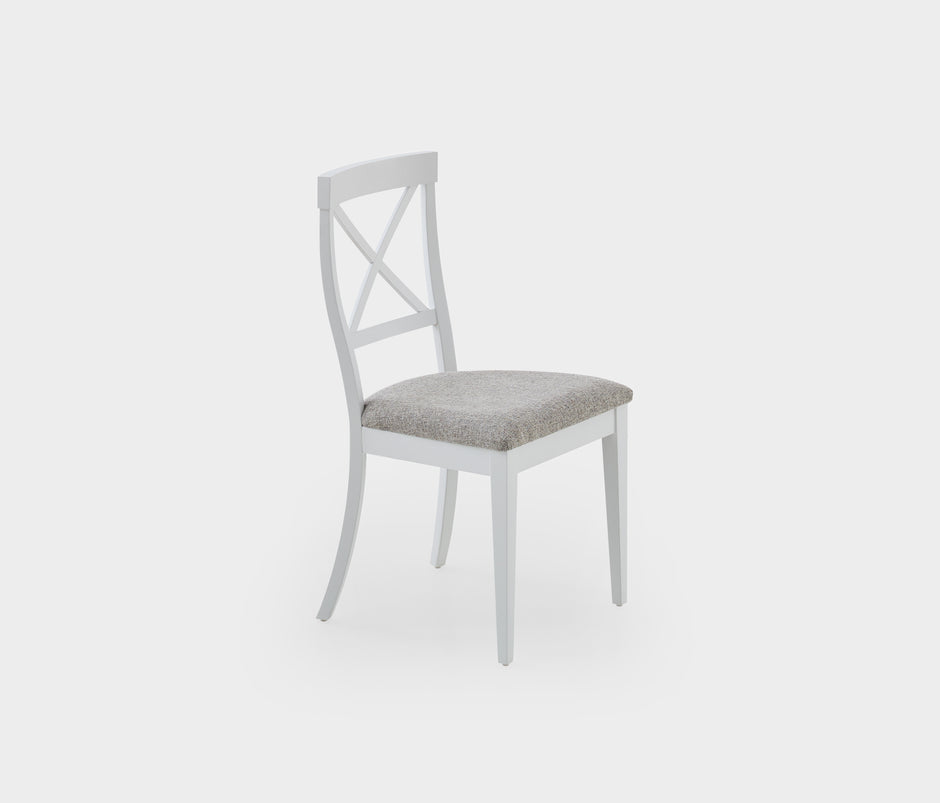 Marsell Stoel met Houten Poten Linnen Look Marineblauw (14377669)