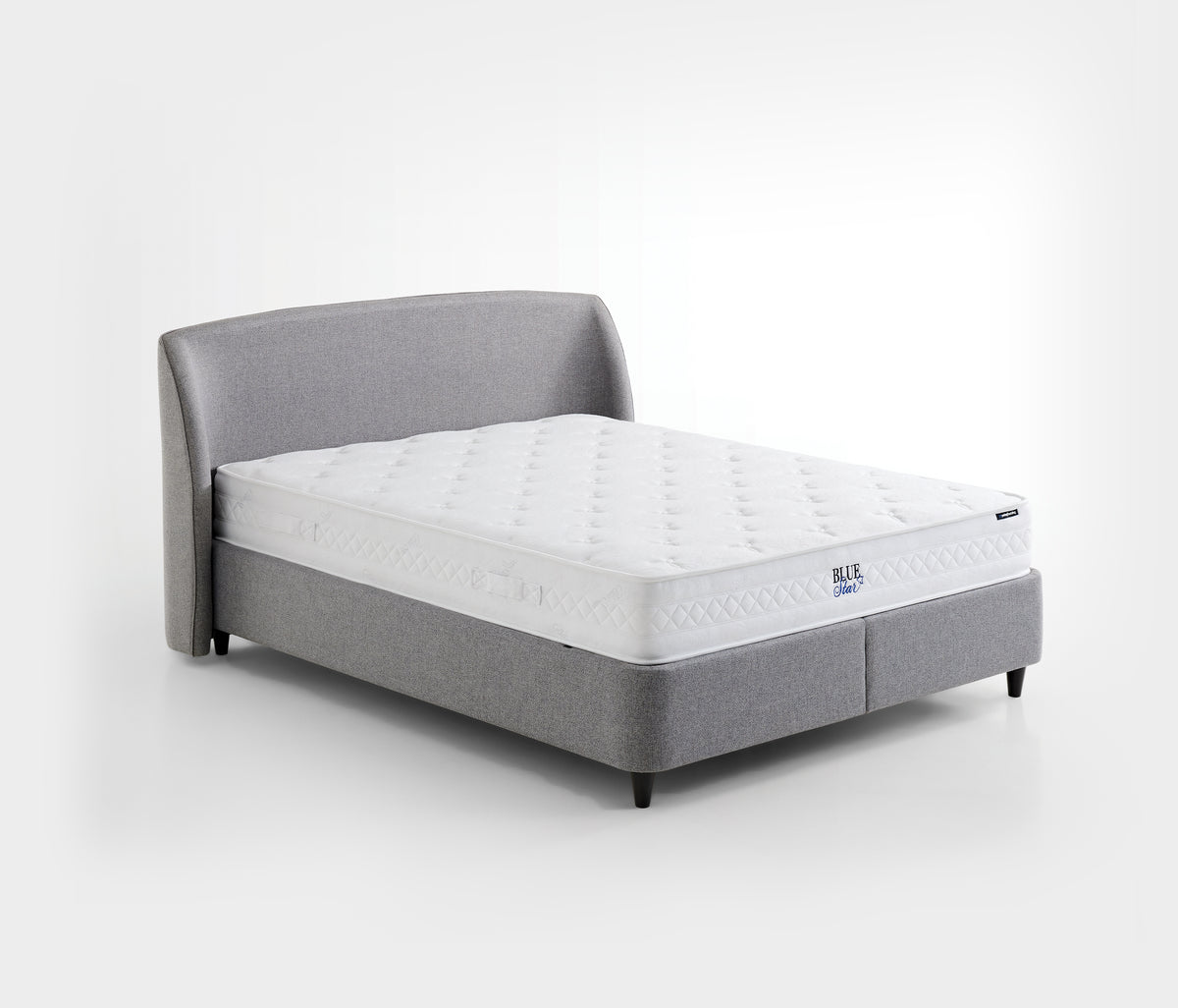 Blue Star & New Canto Matras, Boxspring en Hoofdbord 3-delige Set Blauw - foto 28
