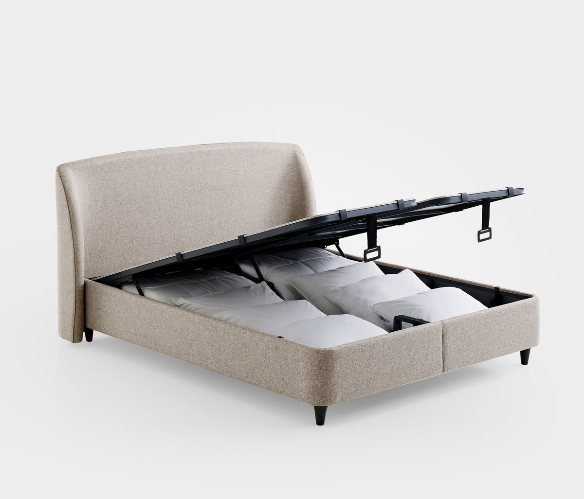 Blue Star & New Canto Matras, Boxspring en Hoofdbord 3-delige Set Creme - foto 48