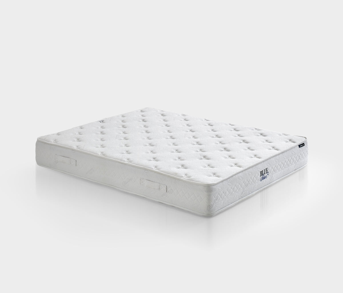 Blue Star & New Canto Matras, Boxspring en Hoofdbord 3-delige Set Zilver - foto 21