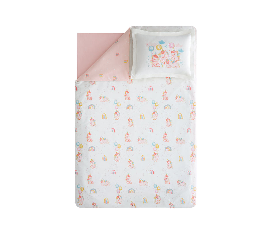 Unicorn Ranforce Dekbedovertrekset Baby