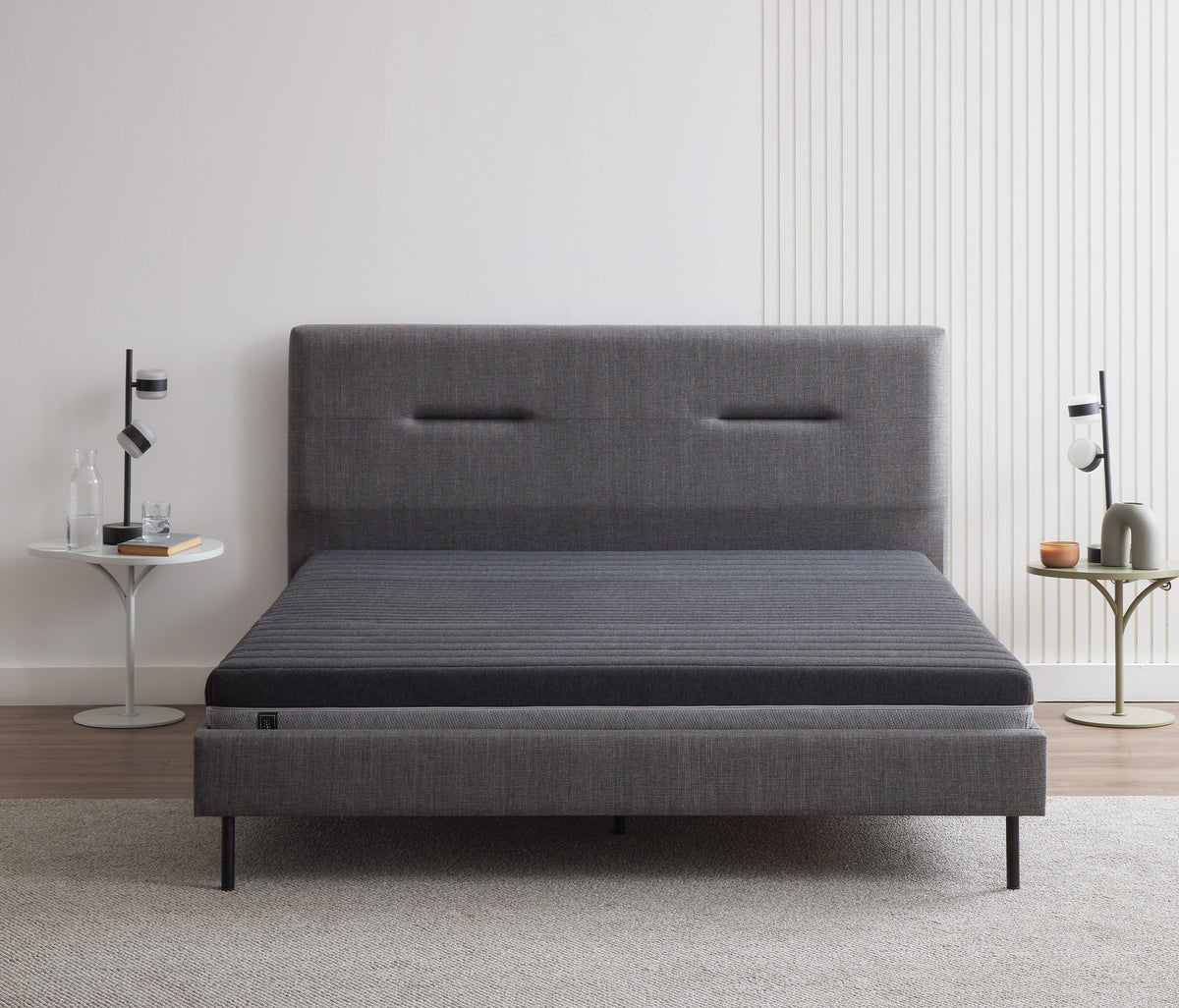 Optimum Support & Sovene Matras, Bed en Hoofdbord Donkergrijs - foto 16