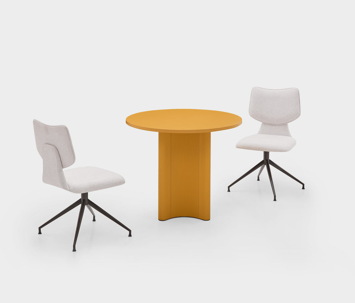 Fit & Flex Ronde Tafel Geel - foto 4