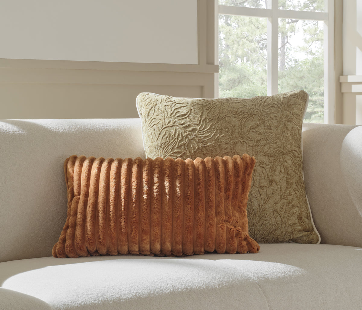 Marsell 3-zitsbank Linnen Look Creme - foto 4