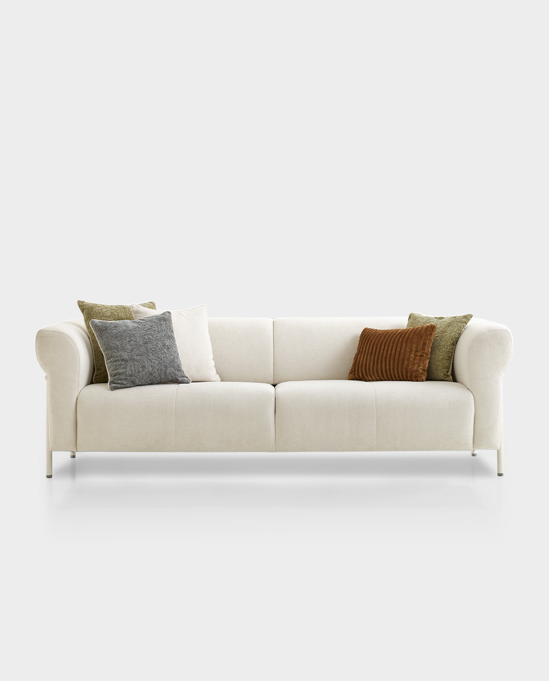 Marsell 3-zitsbank met Slaapfunctie Linnen Look Creme - foto 8