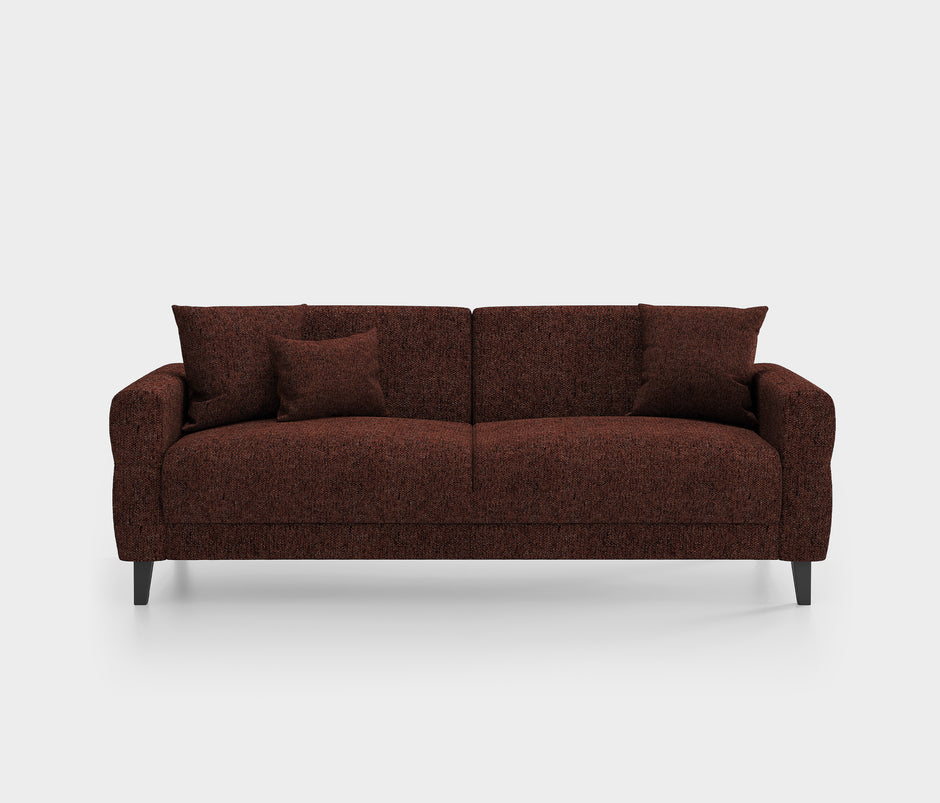 Astera Plus 3-zitsbank met Slaapfunctie Chenille Bruin