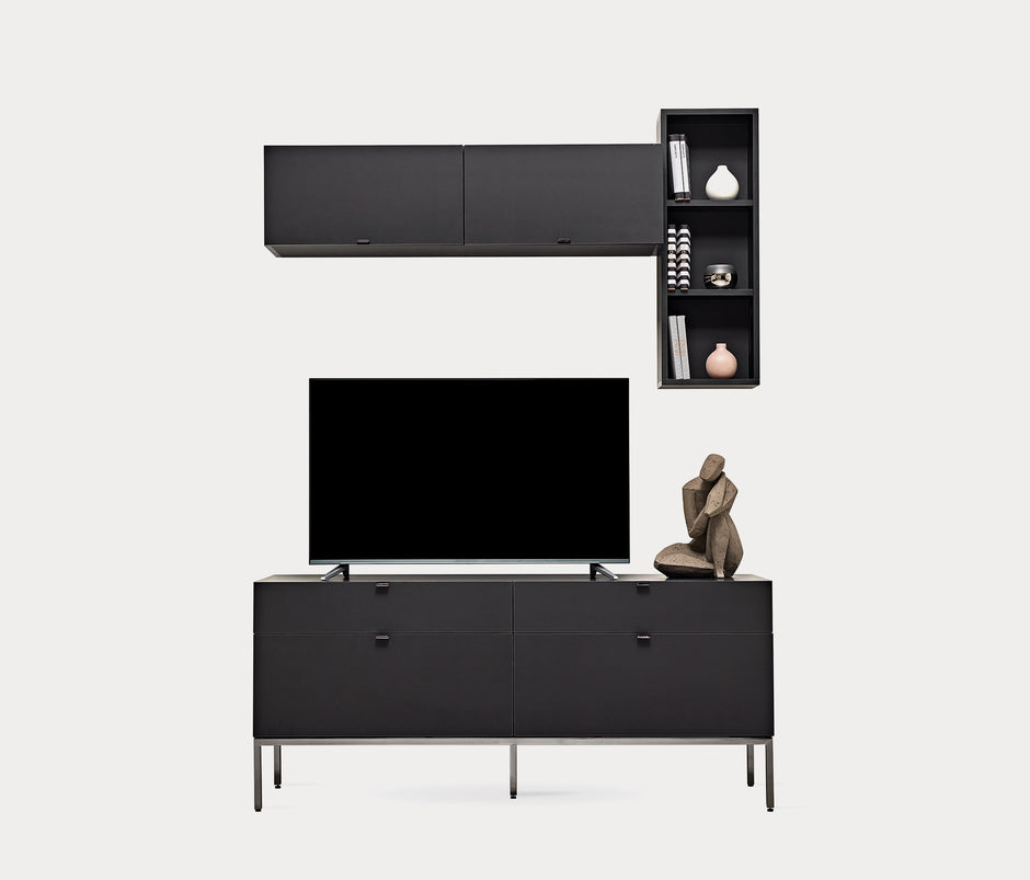 Legato TV-meubel Plankmodule Set van 3 Zwart