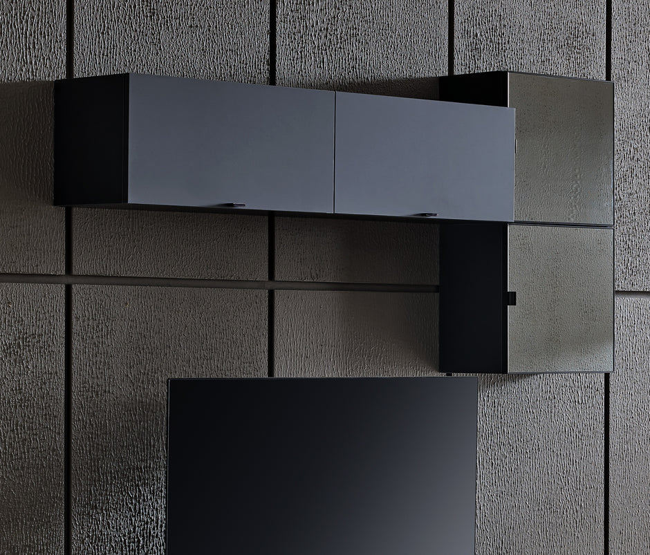 Legato TV-meubel Bovenmodule met Opklapdeur Zwart