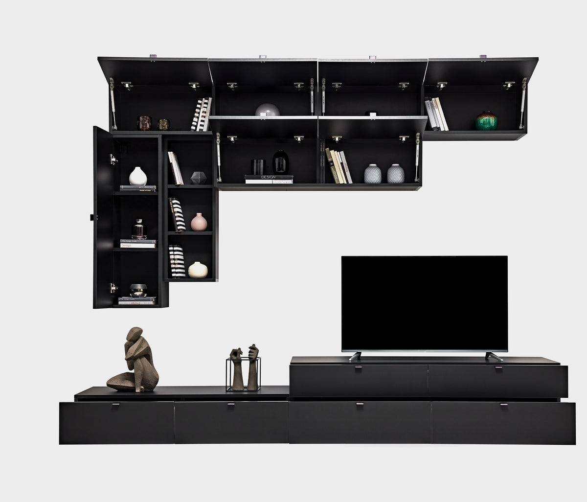 Legato TV-meubel Bovenmodule met Deuren Zwart - foto 3