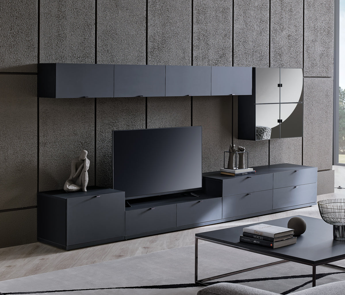 Legato TV-meubel Ondermodule met Deuren Zwart - foto 2