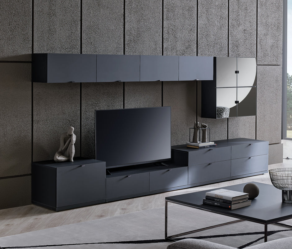 Legato TV-meubel Ondermodule met Deuren Zwart