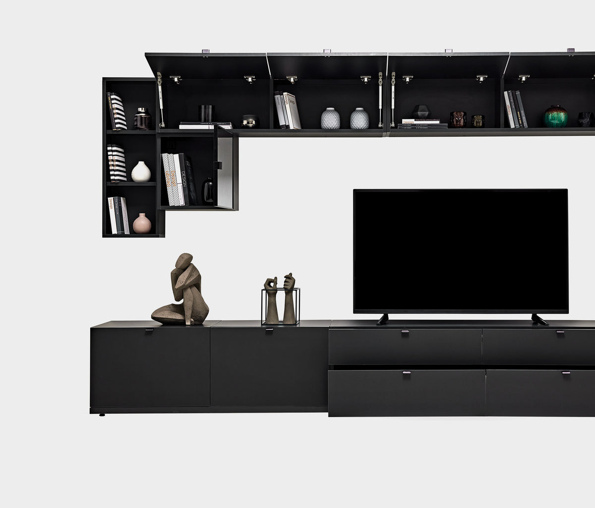 Legato TV-meubel Ondermodule met Deuren Zwart - foto 5