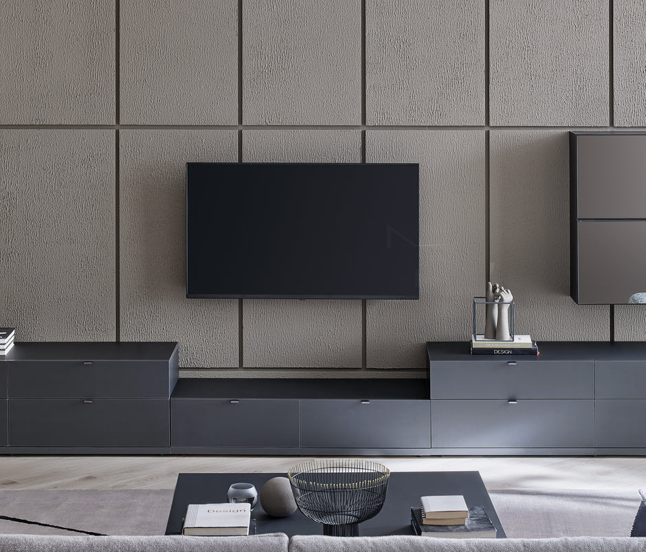 Legato TV-meubel Module met 2 Lades Zwart