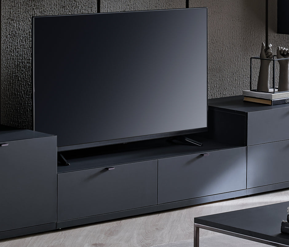 Legato TV-meubel Module met 2 Lades Zwart