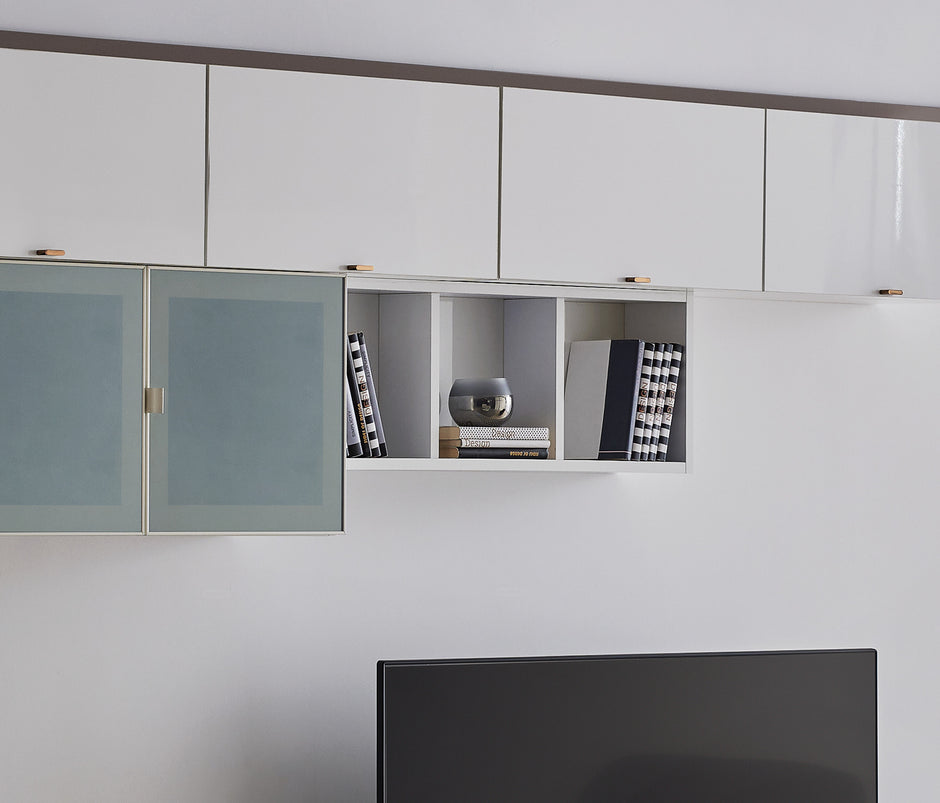 Legato TV-meubel Bovenmodule met Opklapdeur Wit