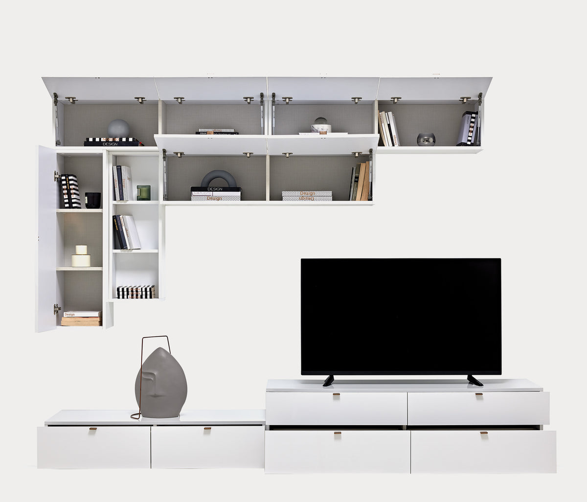 Legato TV-meubel Bovenmodule met Opklapdeur Wit - foto 5