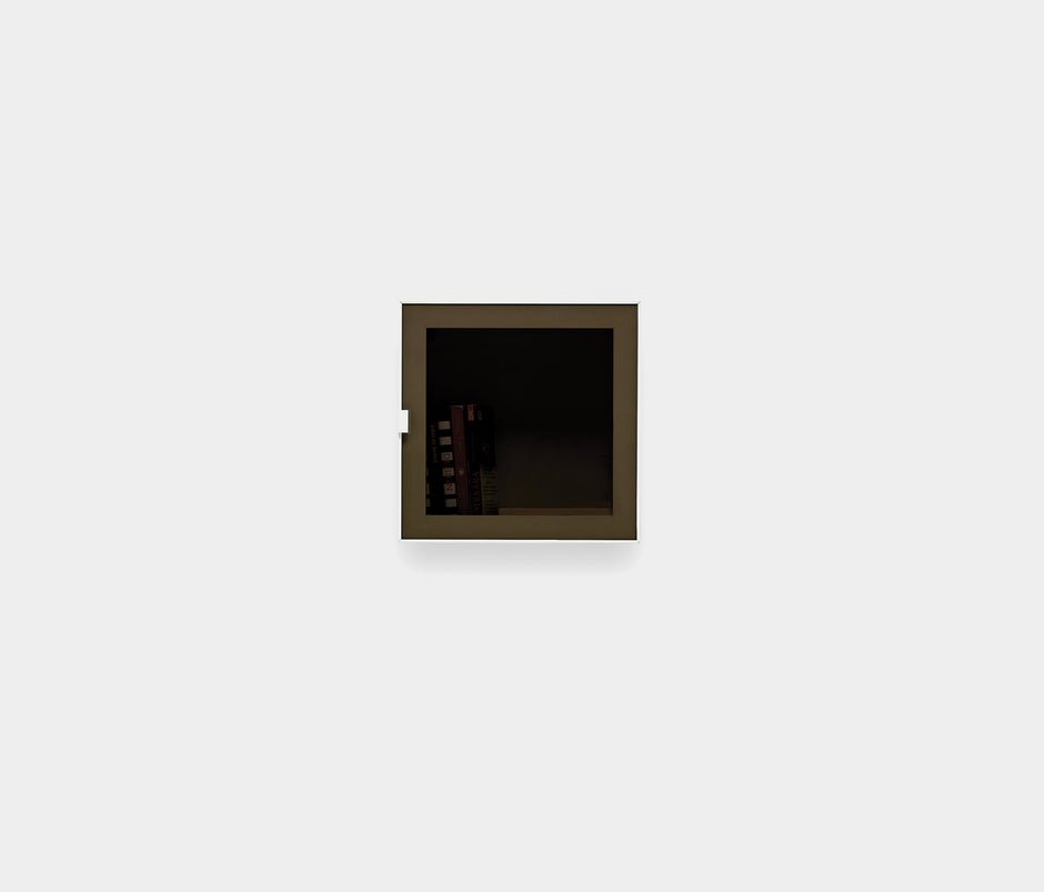 Legato TV-meubel Bovenmodule met Glazen Deuren Wit 40x40x27 cm