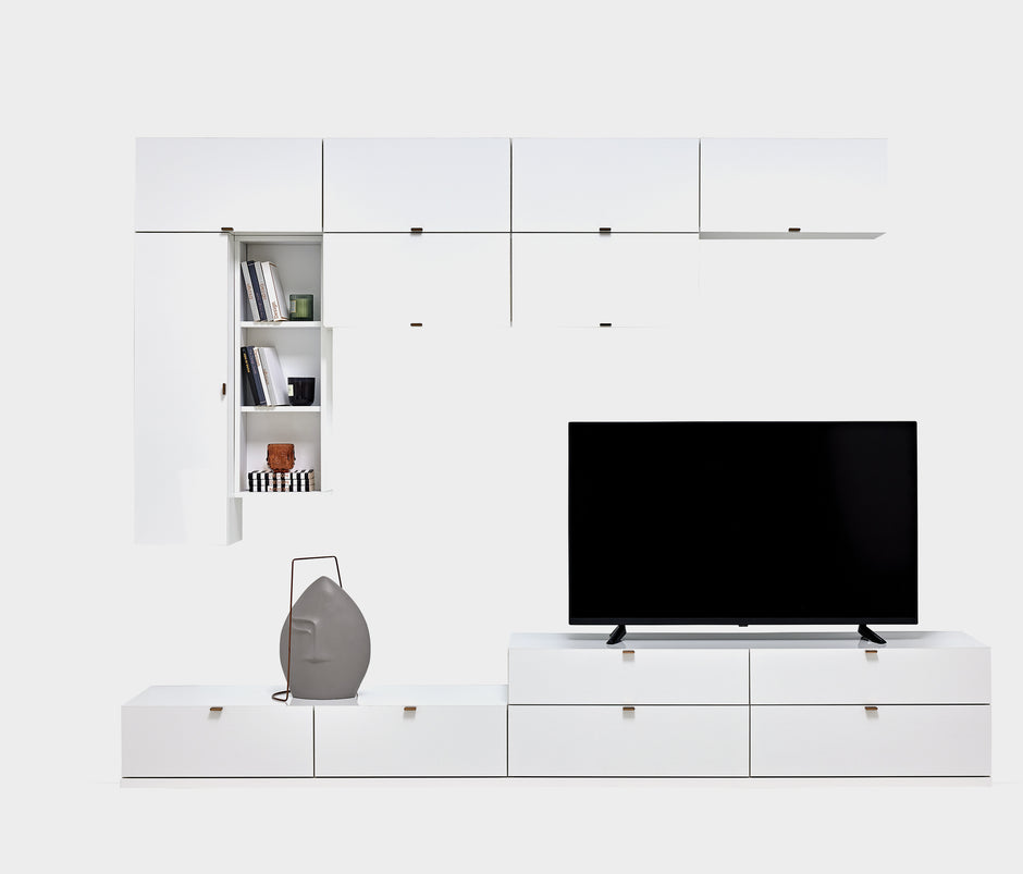 Legato TV-meubel Bovenmodule met Deuren Wit